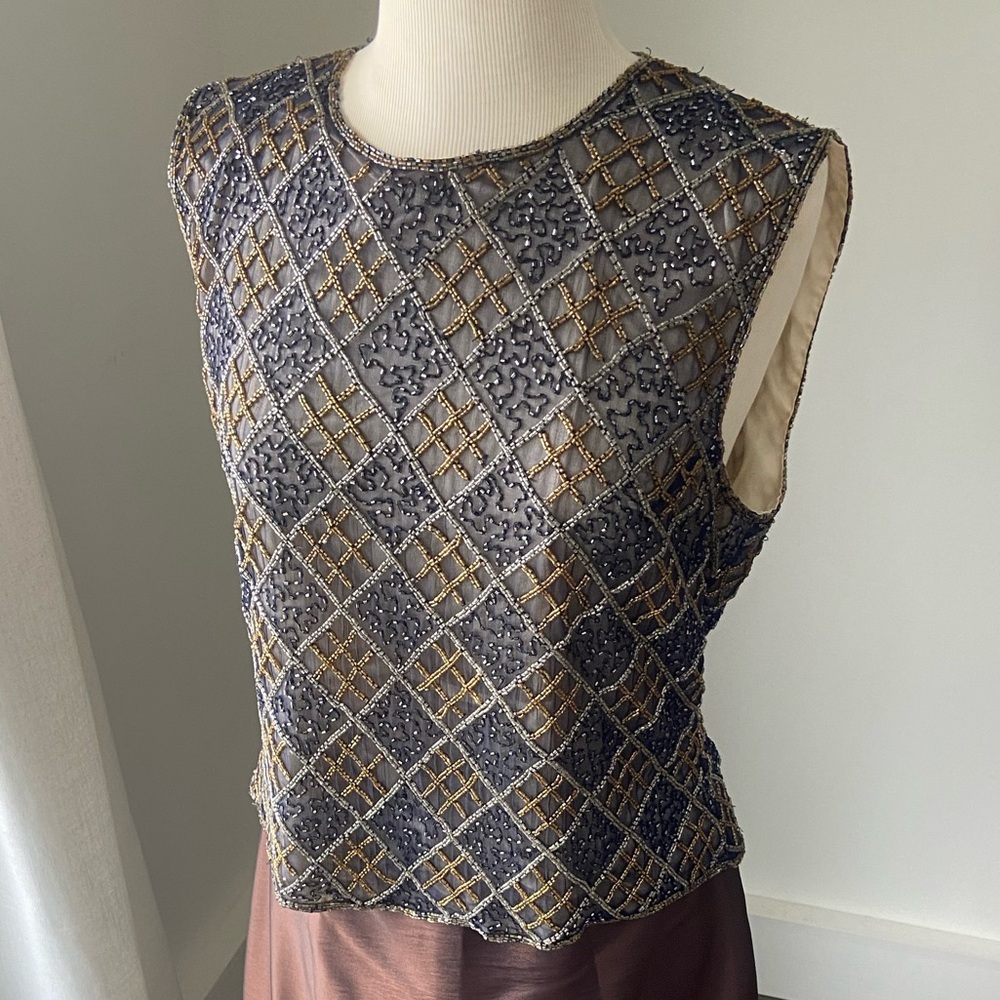 Embellished Sleeveless Top